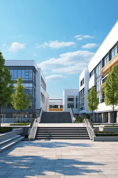 Staggered foreground